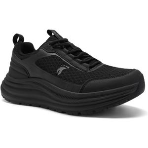 Women's Orthopedic Trail Running Shoes: Comfortable Arch Support Plantar Fasciitis Orthotic Athletic Sneakers, Casual Flat Feet High Arch Tennis Walking Work Hiking Shoes for Foot Heel and Pain Relief (8.5, W1-black)