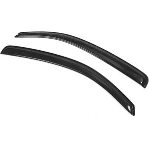 Window Visor Compatible with 2005-2015 Toyota Tacoma Standard Cab, Slim Style Acrylic Smoke Tinted 2PCS Sun Rain Shade Guard Wind Vent Air Deflector by IKON MOTORSPORTS, 2006 2007 2008 2009 2010