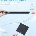 ORIGBELIE External CD DVD Drive for Laptop, USB 3.0 Type-C Ultra Slim 13mm DVD Player Portable CD DVD +/-RW Drive CD Burner Reader Writer Recorder for Desktop PC Windows 11/10/8/7 Linux Mac OS (Black)