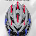 KINGBIKE Bike Helmet for Adult Men Women Youth Road Commute Mountain Cycling Helmets with USB Rechargeable Light Replaceable Padding and Visors Lightweight 20.4-23.6in