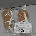 Amazon Essentials Women's Casual Thong Sandal with Ankle Strap (7, White)