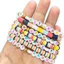 Clay Beads Bracelets DIY Craft Kit - Birthday Beads Jewelry Making Set - I Love Grandparents DIY Craft Gift Supplies Party Favors Decorations