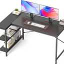 DUMOS 47 Inch L Shaped Desk, Computer Gaming Corner Desks with Shelves, 47" × 31.5"