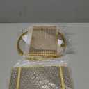 Perfume Organizer for Dresser, 2 Tier Bathroom Counter Organizers and Storage, Gold Makeup Organizer for Vanity, Bathroom Accessories & Decor, Skincare Perfume Trays Cosmetic Display Holder