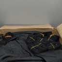 Bass Boat Covers 17-19ft, 600D Heavy Duty Waterproof Boat Cover 17 18 19 Foot with Motor Cover, Fits V-Hull Fishing Runabout Bowrider Boat - Canvas Protective Cover for 17'-19' Boats,Black (Length 17-19 ft, Beam Width: up to 96")