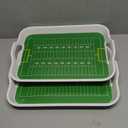 Yungyan 2 Pcs Plastic Football Serving Trays with Handles 15 x 11 x 1.89 Inch Football Stadium Serving Platter with Handles Sport Trays for Food Game Day Fun Platter for Home Tailgate Party
