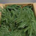 2 PCS Artificial 6FT Christmas Norfolk Pine Garland, Realistic Greenery Garland for Indoor Outdoor Door Porch Fireplace Wall Staircase Holiday Christmas Decorations