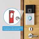 No-Drill Adhesive Video Doorbell Mount Compatible with Ring Battery Doorbell (2024 Release), Ring Doorbell Mounting Holder Bracket for Apartments Office Houses (1 Pack)