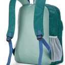 Choco Mocha Green Backpack for Girls Boys, Travel School Backpack for Teen Girls Large Bookbag for Middle Elementary School 18 Inch, Navy Green (Thickened version (exclusive laptop compartment))