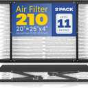 2-Pack 210 Replacement Filter Compatible with Aprilaire Whole House Air Purifiers, Models 1210, 1620, 2210, 2216, 3210, 4200, MERV 11, Size: 20x25x4(Actual Size 20.66''x25.19"x4)