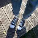 ZGR Womens White Tennis Shoes for Women,Lace up Canvas Sneakers,Casual Walking Canvas Shoes (7, Black)