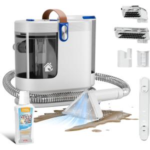 Portable Carpet Cleaner Machine, Carpet Shampooer, 15Kpa Upholstery Cleaner with 3 Tools, 54oz Large Water Tank, 16.4ft Power Cord, Spot and Stain Deep Cleaner for Rug, Couches, Car,azure