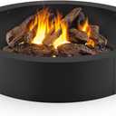 Stanbroil 42" Outdoor Fire Pit Ring Insert for Wood Burning, Heavy Duty Steel Round Fire Pit Ring Liner for Outside, 42" Outer/36 Inner DIY Camping Firepit Above or In-Ground, Backyard Bonfire
