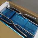 Portable Charcoal Grill, Large Stainless Steel Folding BBQ Grill, Foldable Barbecue Grill with Storage Shelf for Camping BBQ Garden Backyard Party Picnic Outdoor Cooking Kabob, 39x13.4x28 inch