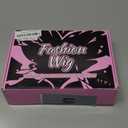 AISI HAIR Black Wig for Women, Long Wavy Lace Hairline Middle Part Synthetic Heat Resistant Wig for Daily Party-26 Inch