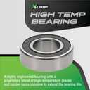 Xtreme Outdoor Power Equipment X0306A PTO Clutch Compatible with/Replacement for Warner 5218-265, 5218-61 1/2" or 5/8" Belt Width, 1" ID, 7 3/16" Pulley Diameter, Clockwise Rotation