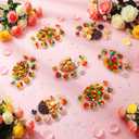 AmazingSpark 50 Pcs Paint Tray Palettes 6.3 x 4.1 in Clear Disposable Paw Shaped Plastic Paint Palette Watercolor Craft Supplies for Art Class, DIY Craft, Halloween Painting Party, Birthday Party