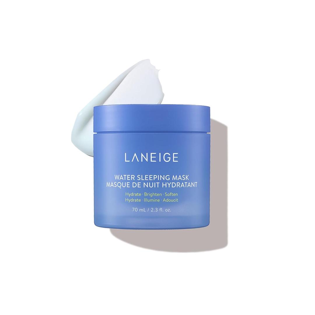 LANEIGE Water Sleeping Mask: Hydrating Korean Overnight Mask with Squalane & Probiotic-Derived Complex, for Bright, Glowing Skin & Barrier Support