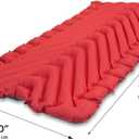 Klymit Insulated Static V Luxe Inflatable Sleeping Pad for Camping, Lightweight Hiking and Backpacking Air Bed For Cold Weather,Red