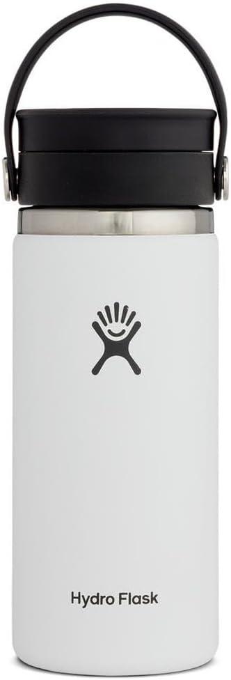 Hydro Flask 16 oz Wide Mouth Bottle with Flex Sip Lid White