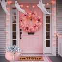 62 Pcs Pink Halloween Cauldron Disco Ball Decorations Indoor DIY Bubbling Cauldron 12.6 Inch Pink Witches Pot Halloween Party Kitchen Table Home Decoration Set