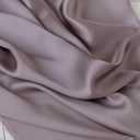 Pure Silk Satin, 100% Silk, 16 mommes Thick. It is Used for DIY Sewing of Clothing and Wedding Dresses as Well as Handicraft Production. Width: 44 inches, Length: 1 Yard. (Foggy Purple 72)
