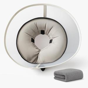 Inflatable Dog Surgery Recovery Collar (Grey, L)  2-in-1 Soft Donut Cushion & Clear Protective Cone with Free Microfiber Towel, Adjustable Post-Operative Comfort Collar for Medium & Large Dogs