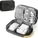 Travelkin Cord Organizer Travel, Electronic Organizer Travel Case, Cable Organizer Bag For Cords,Chargers Phone, Sd Card,Usbs (Black) (Medium)