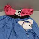 keaiyouhuo Kids Princess Cat Costume Girls Ruffle Sleeve Casual Dresses with Headband Halloween Christmas Birthday Dress up (5-6 Years, Rose Red)