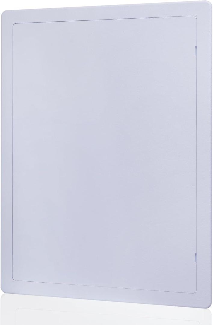 Suteck Plumbing Access Panel for Drywall Ceiling 12 x 16 Inch Reinforced Plastic Wall Access Doors Removable Hinged White
