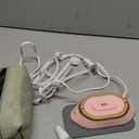 Newbealer Travel Iron with Global Voltage, 100-240V Mini Dry Iron for Clothes (No Steam), Max 300W, 60s Heat Up, 302 Non-Stick Ceramic Soleplate, 0.8lbs Ultra-Lightweight (Pink)