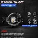 Fog Lights for 2007-2018 Nissan Altima,2007-2014 Maxima,2013-2016 Pathfinder,2012-2019 Versa,2004-2019 Sentra Replacement Kit for 2008-2016 Rogue with LED Bulbs(Clear Lens)