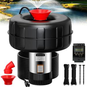 SYY Pond Fountain Aerator, 1HP 15000 GPH Floating Water Circulation Pump