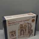ROBOTIME Wooden Town Marble Run - 3D Wooden Puzzles for Adults EGB01 Night City Marble Run Kit - Wooden Puzzle Models for Adults to Build - Space/STEM/Engineering Gift