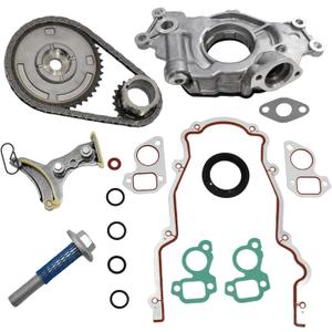 M295HV LS Oil Pump 5.3 Timing Chain Timing Cover Gasket Kit Fit for 2007-2013 Chevy Silverado 1500 Tahoe GMC Sierra Yukon Buick Cadillac 4.8 5.3 6.0 6.2L No VVT