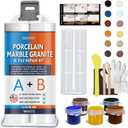 Granite and Quartz Countertop Chip Repair Kit, Tile & Fiberglass Porcelain Repair Kit,Marble Tub Repair Kit to Quickly Fix Cracks Ceramic Corian Bathtub Sink Toilet Dents Holes Scratchs