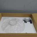 Schoolhouse Light Fixture, 12 Inch Black Finish with Milk Glass Semi Flush Mount Ceiling Light, Ceiling Light Fixture for Kitchen Hallway Entryway