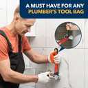 Plumbing Tools, Useful Angle Wrench Set for Quickly Removing and Tightening Compression Nuts and Angle Stops in Tight Spaces, Plumbers Wrench Angle Stop Wrench Set Makes Plumbing Jobs Easier (Red)