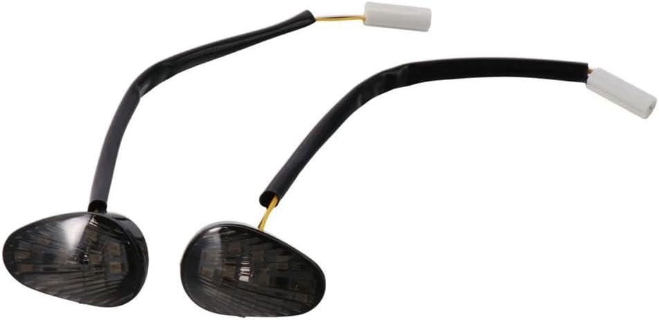 Flush Mount LED Turn Signal Light, ABS Smoked Lens Amber Light Motorcycle Indicators Accessories Replacement Fit for Yamaha R1 2002-2008, for R6 2003-2008, for R6S 2006-2008
