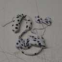 Funny Party Hats Dalmatian Ears - Dog Ears and Tail - 2 Pc Set - Ears and Tail Costume - Dalmatian Costume
