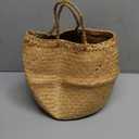 Woven Seagrass Belly Basket for Storage Plant Pot and Laundry, Picnic and Grocery Basket (Medium, Original)