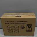 Small Glass Containers 6 Pack, 6 oz Reusable, Airtight, Leakproof Mini Food Storage Containers with Lids