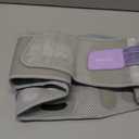 Fit Geno Back Brace for Lower Back Pain Women: Adjustable Lumbar Support Brace for Pain Relief - Breathable Waist Belt for Comfort - M (M (Waist: 32.5 - 38.5 Inch), Purple)