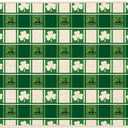 Larponder St Patricks Day Door Mat Shamrock Plaid Pattern Non Slip Washable Low Profile Spring Doormat for Indoor Outdoor Entrance Floor Kitchen,Laundry Room 15"x23"