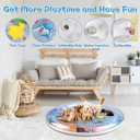 25.6 Inch Cat Water Mat Dog Water Bed Pet Wa-TER Bed Three Layer Thickening Cooling Mat Easy to Clean Suitable for All Types of Pets