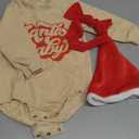 Neutral Newborn Baby Boys Girls Clothes Crewneck Snap Closure Bodysuit Romper Infant Oversized Outfits (12-18 Months)