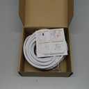 30ft/9M Power Cable with Adapter and Plug-in Mount Compatible with Blink Floodlight Cam, eufy Floodlight E340, Electrical Box with Weatherproof Cord-(2in1 Mount & Cord Set) (White)