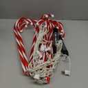 Joiedomi 12 Pcs Christmas Candy Cane Pathway Markers Lights, 16 Stakes Lights with Warm White, Waterproof Outdoor Decorations for Xmas Indoor and Outdoor Decorations Yard, Walkway, Lawn, Garden