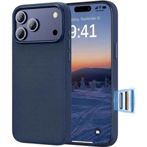 RIOBIO for iPhone 17 Pro Max Case TechWoven[Compatible with MagSafe][Camera Control Cover] Protective Premium Tech Woven Fabric, Slim Magnetic Phone Cover for iPhone17 Promax, Woven Blue