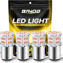 BANGO 1157 LED Bulb Red Brake Tail Light, 2057 2357 7528 BAY15D Super Bright for Car Tail Brake Parking Lights, 4 Pack